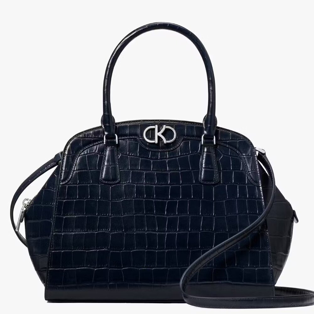 ♠️♠️ Kate Spade Kyla Croc Embossed Satchel NWT